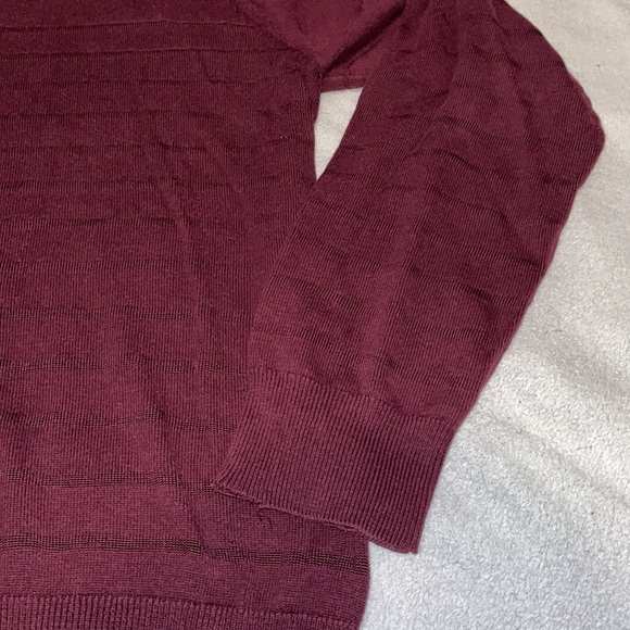 Perry Ellis Quarter Zip Mock Neck Sweater - Picture 3 of 6